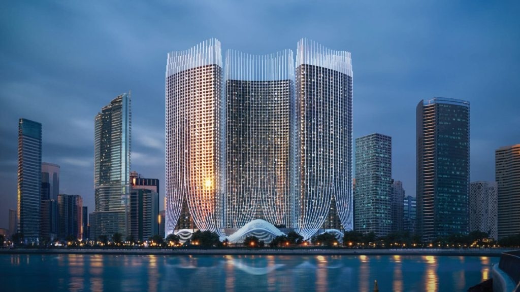 Binghatti Skyrise tower exterior in Business Bay
