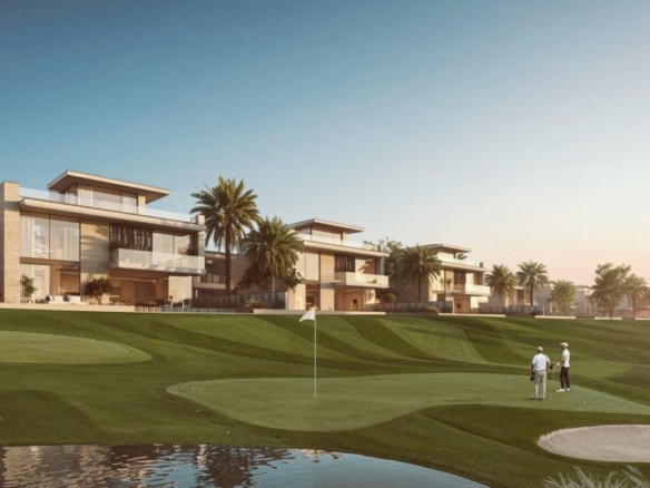 Ashwood Estates villa exterior with landscaped garden and private pool