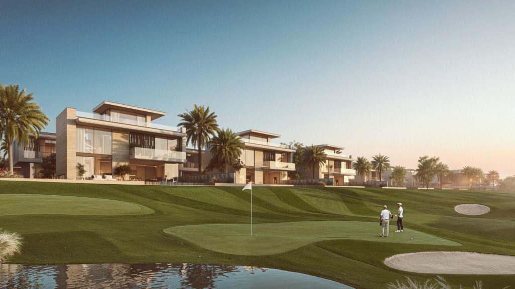 Ashwood Estates villa exterior with landscaped garden and private pool