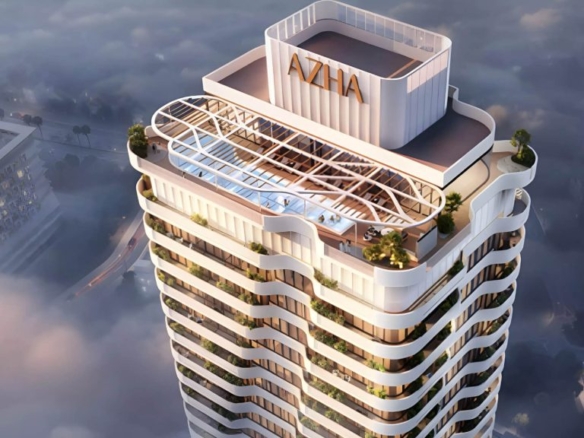 Azha Millennium Residences exterior view, Jumeirah Village Triangle, Dubai