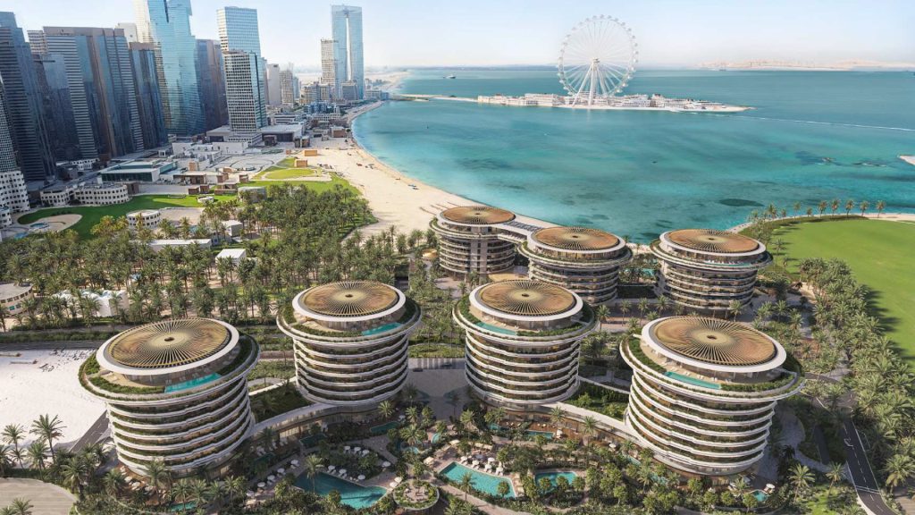 Dubai Beach EDITION waterfront apartments exterior view
