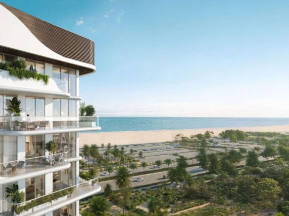 Coral Isle Residences waterfront apartment building on Dubai Islands