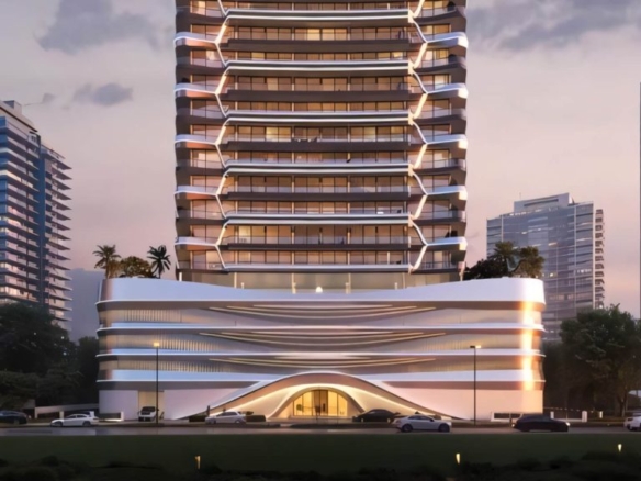 Hadley Heights 2 exterior view – Dubai Sports City residential tower