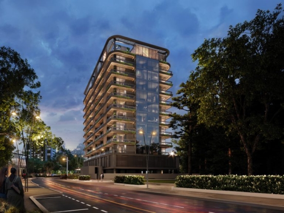 Marquis Vista DubaiLand Residence exterior view of apartment building