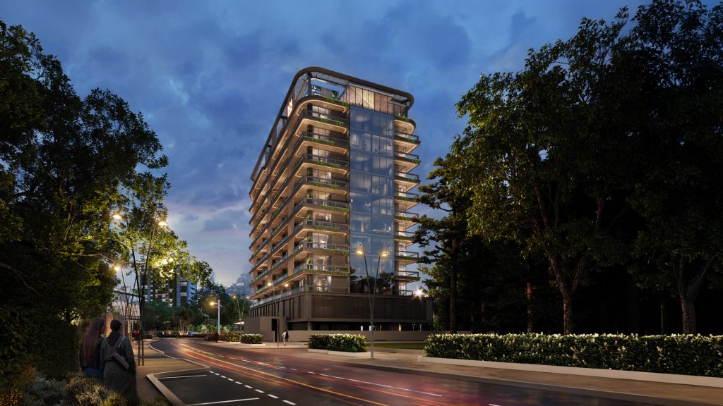 Marquis Vista DubaiLand Residence exterior view of apartment building