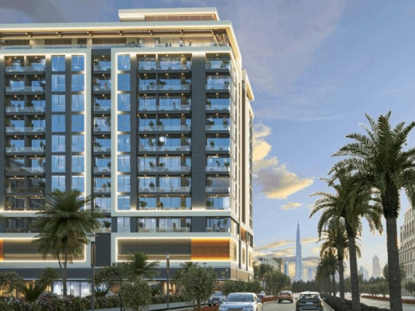 Olivo Park Residences JVC Dubai exterior view