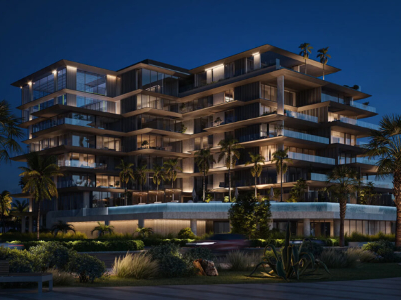 Omoria Resort Residences Dubai – beachfront apartments and penthouses with sea-view skyline, wellness spa and luxury amenities