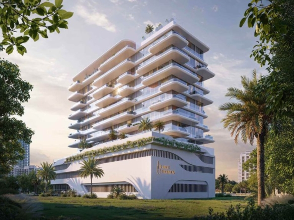 Modern living room 2 BHK RISE by Blanco Thornton Dubai