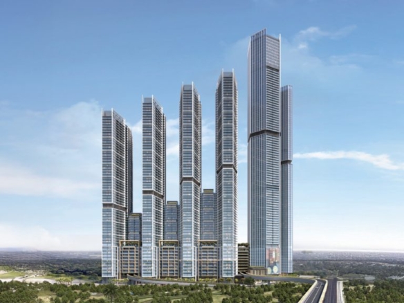 Sobha Central Dubai residential towers on Sheikh Zayed Road