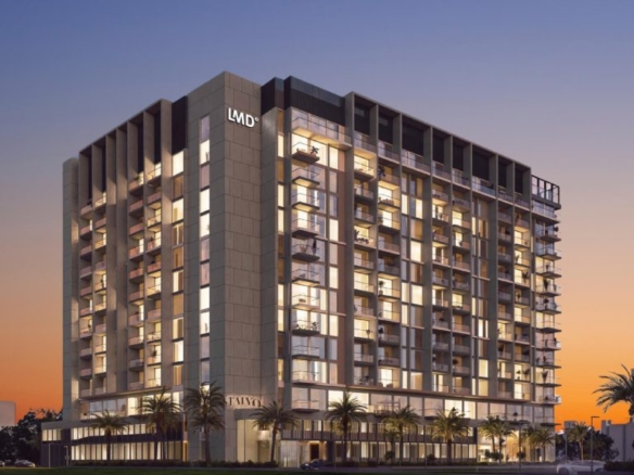 modern apartment building in Wasl Gate community