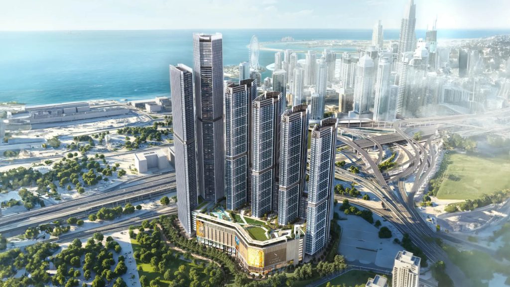 The Horizon Sobha Central Dubai 2 BHK apartment interior layout