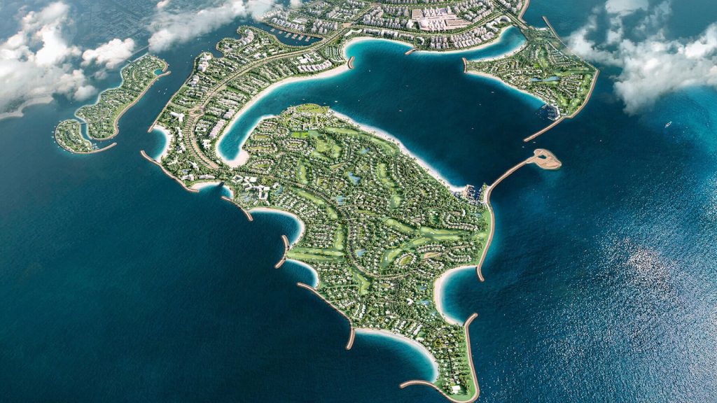 Vestoria Bay Dubai exterior waterfront view