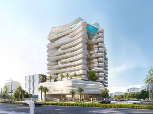 Beach Walk Grand Dubai Islands exterior – beachfront apartments