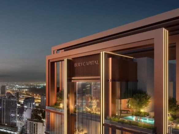 Burj Capital Dubai office tower exterior view