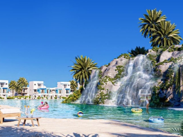 Costa Brava Damac Lagoons waterfront villas exterior view