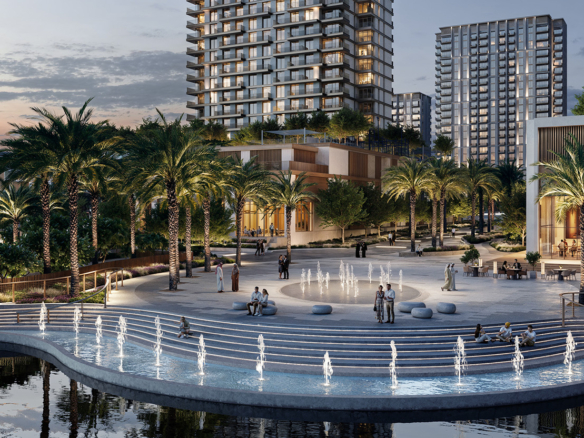 Address Residences The Bay Dubai Beachfront Exterior View