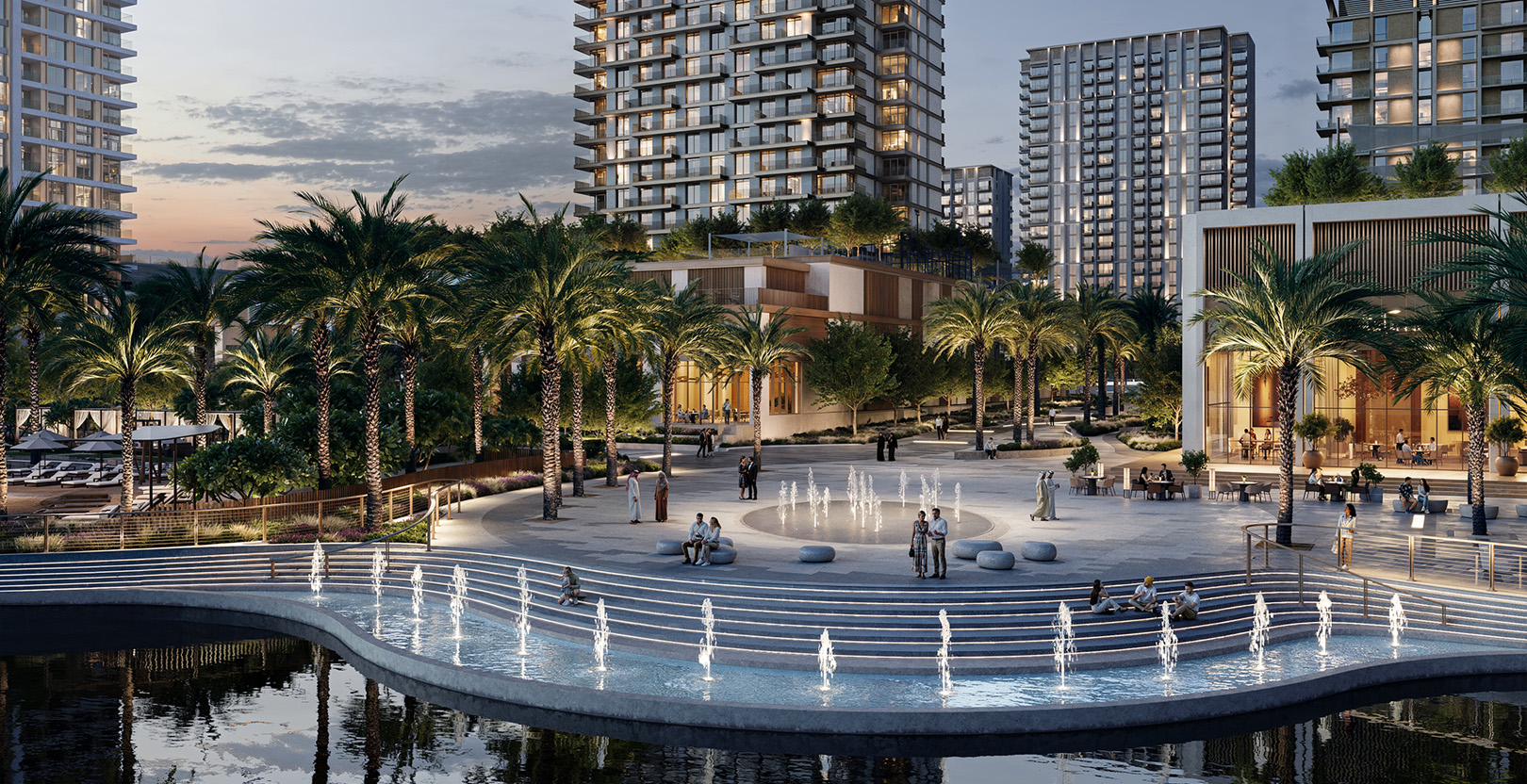 Address Residences The Bay Dubai Beachfront Exterior View