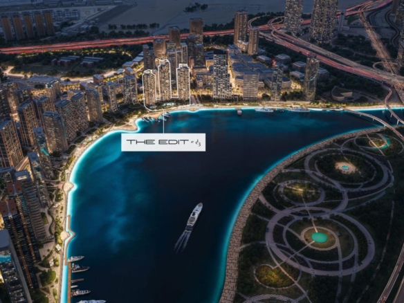 The Edit at D3 Dubai exterior waterfront view