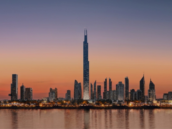 Burj Azizi tower exterior Downtown Dubai