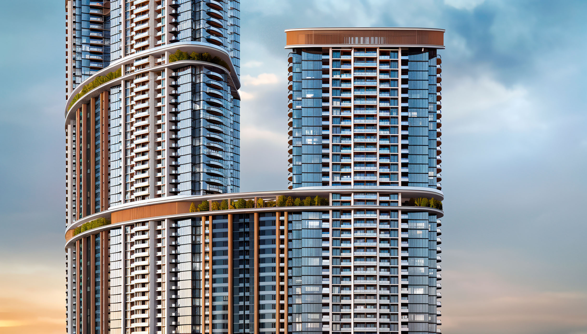 Skyscape Altius Sobha Hartland 2 exterior view Dubai