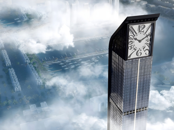 Aeternitas Dubai Marina exterior skyline view