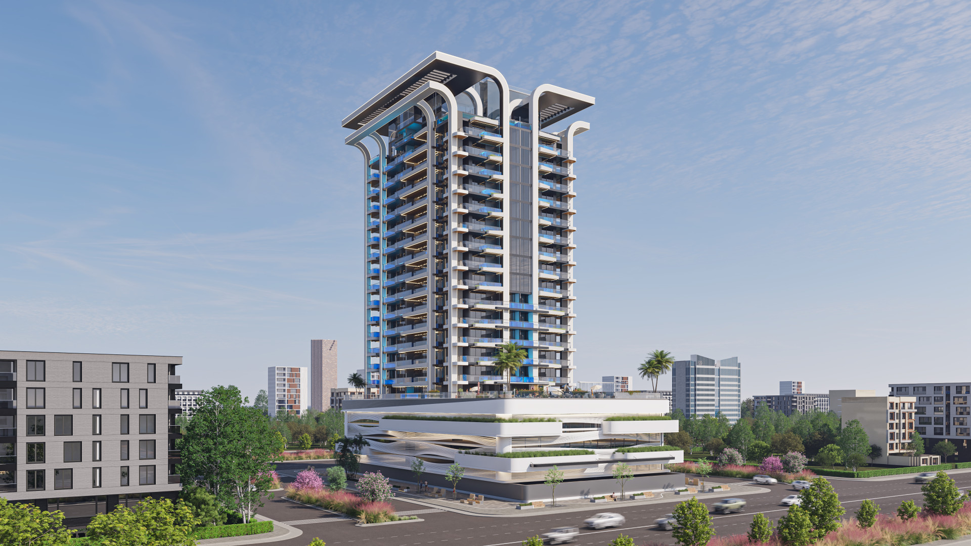 Samana Manhattan JVC Dubai exterior view