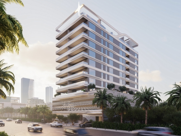 Jardin Astral exterior view Jumeirah Garden City Dubai