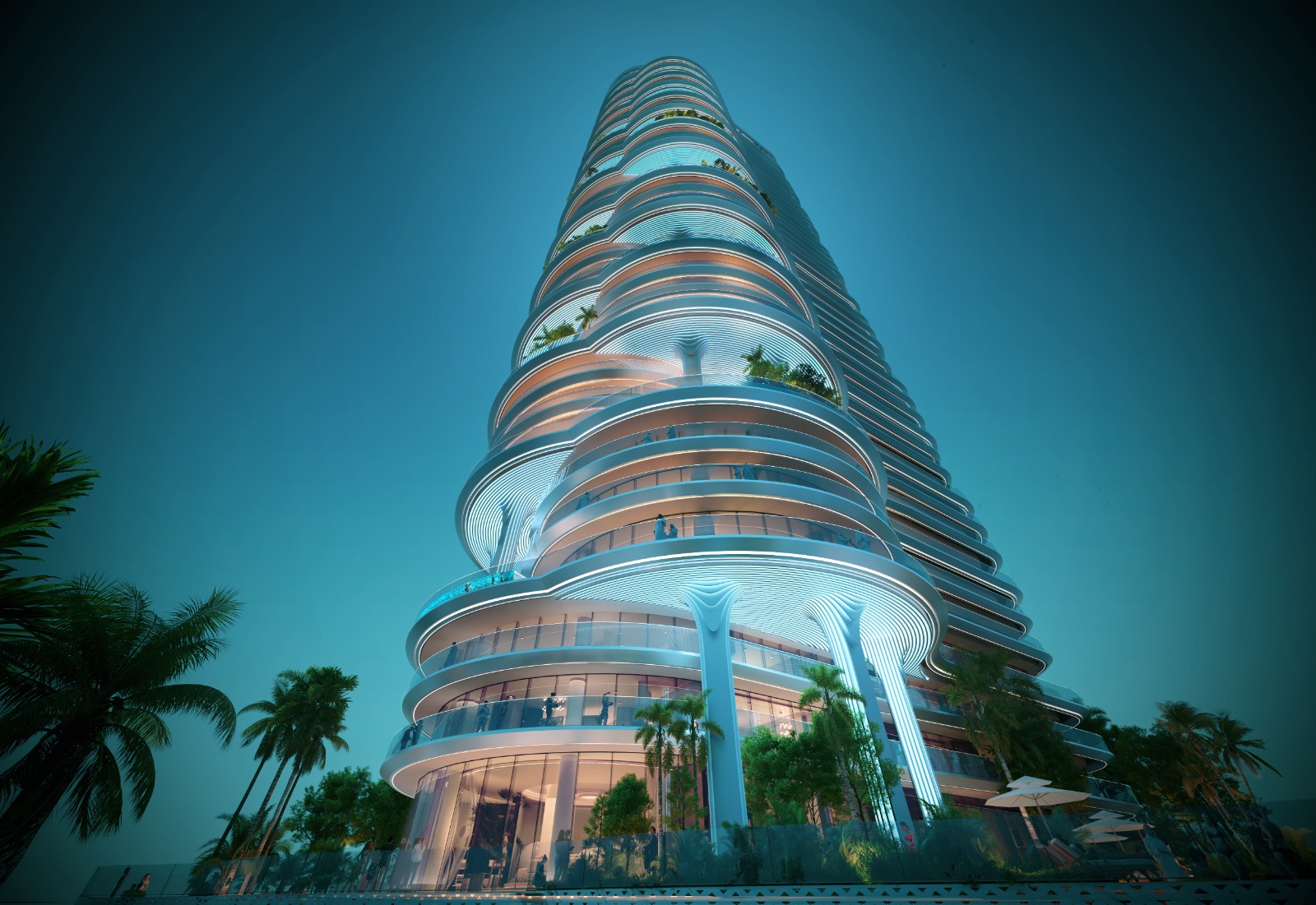 Damac Casa Dubai exterior luxury residential tower