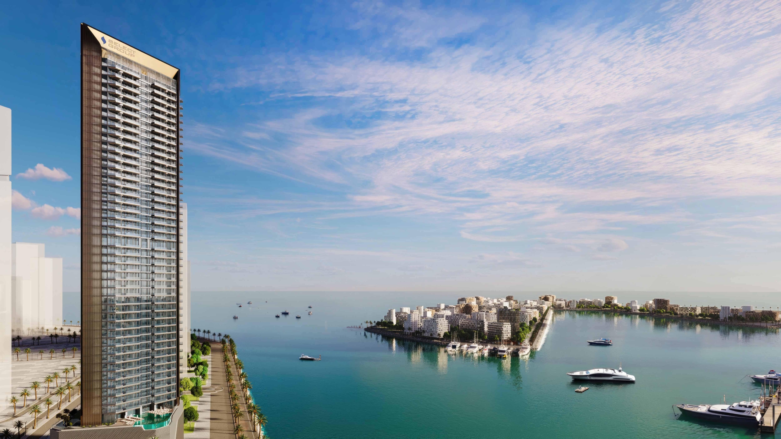 Nautica Dubai Maritime City waterfront residential towers