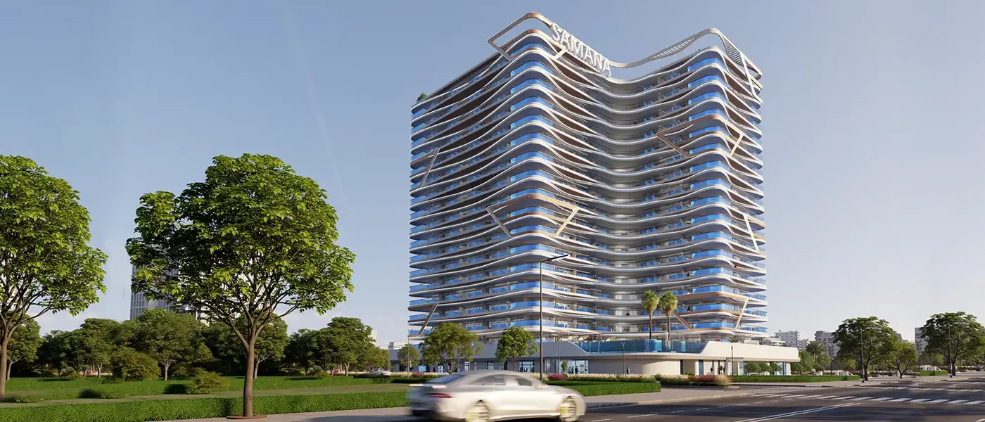 Samana Skyros Arjan Dubai luxury residential tower exterior