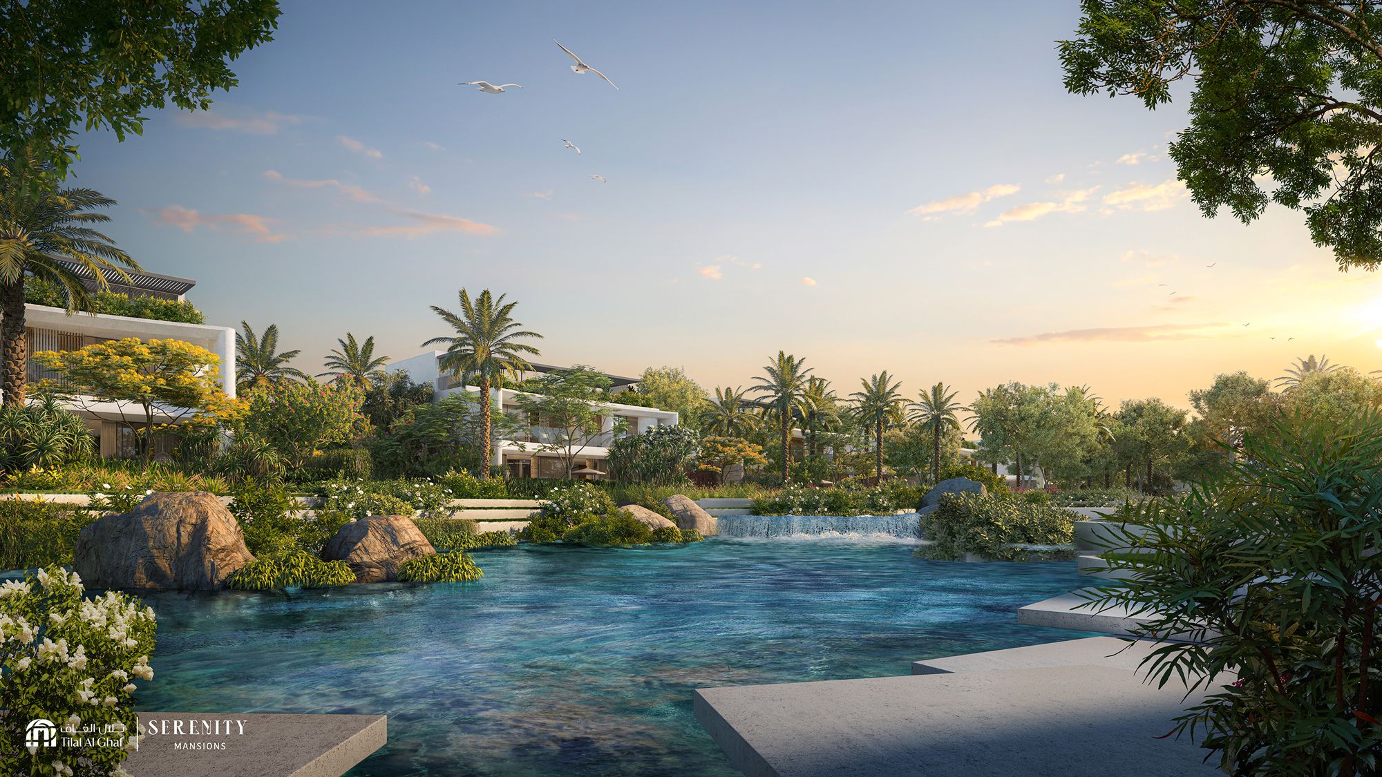 Serenity Mansions Tilal Al Ghaf ultra luxury villa exterior