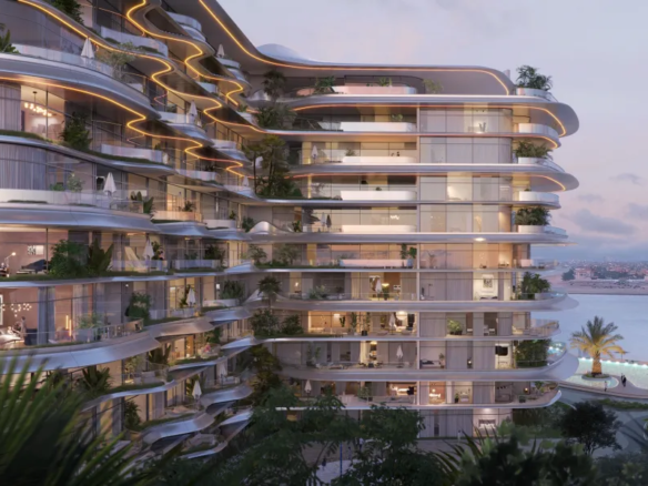 SLS Residences Palm Jumeirah Dubai luxury tower exterior