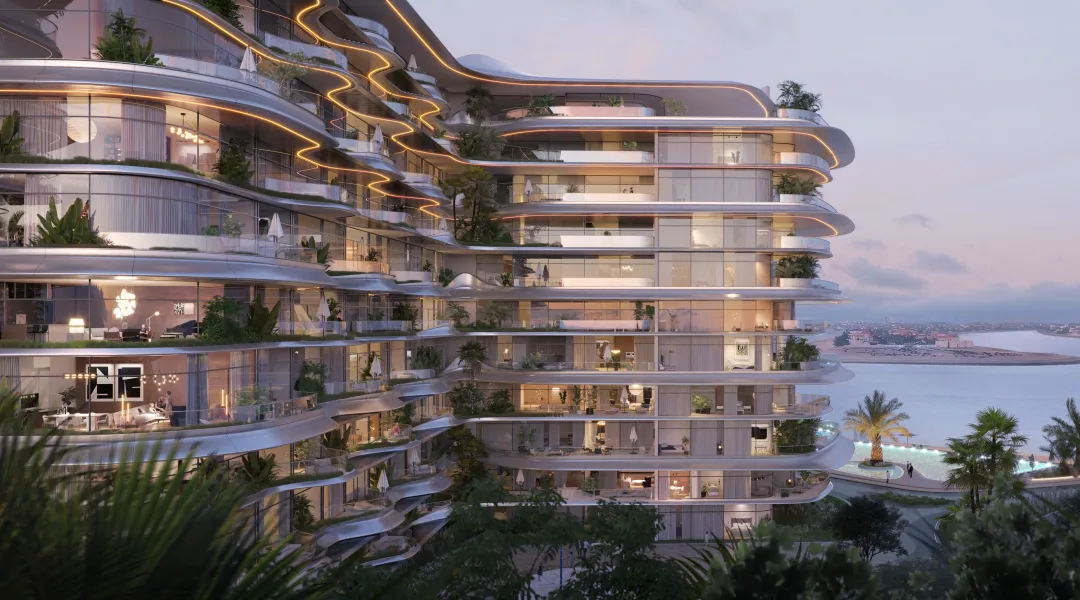 SLS Residences Palm Jumeirah Dubai luxury tower exterior