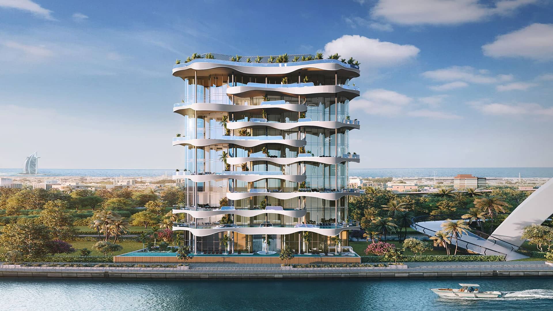 Casa Canal Dubai Water Canal waterfront tower exterior