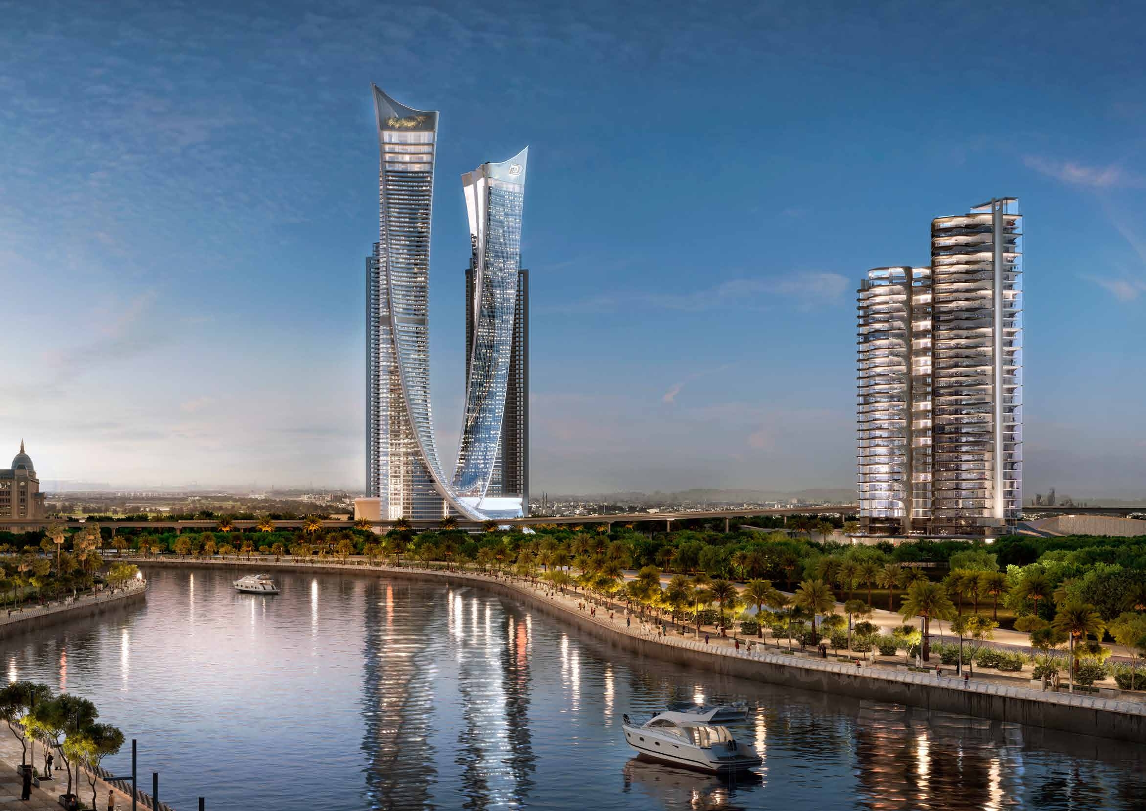 Aykon City Business Bay Dubai luxury residential towers exterior