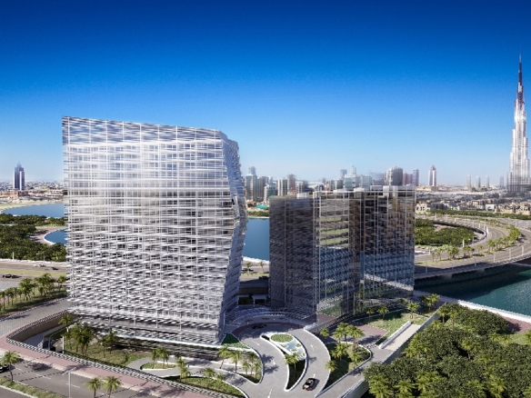 Langham Place Downtown Dubai luxury residential tower exterior