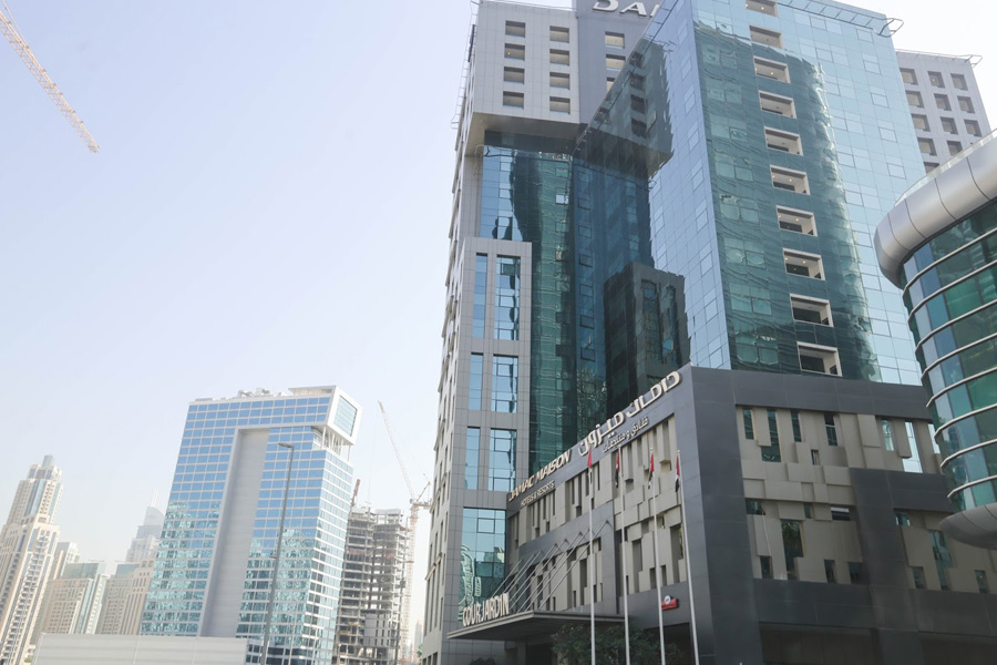 DAMAC Maison Business Bay Dubai residential serviced tower exterior