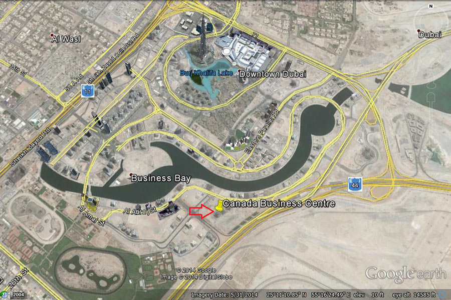 Canada Business Center Business Bay Dubai commercial tower exterior