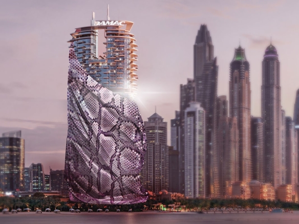 Cavalli Casa Tower luxury high-rise exterior Dubai Marina