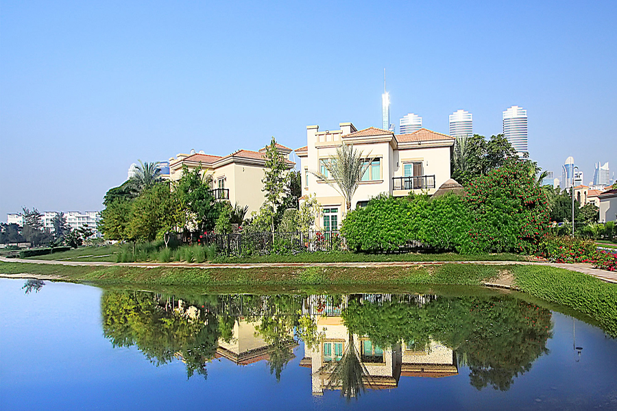 Regional Small villa community exterior in Dubai