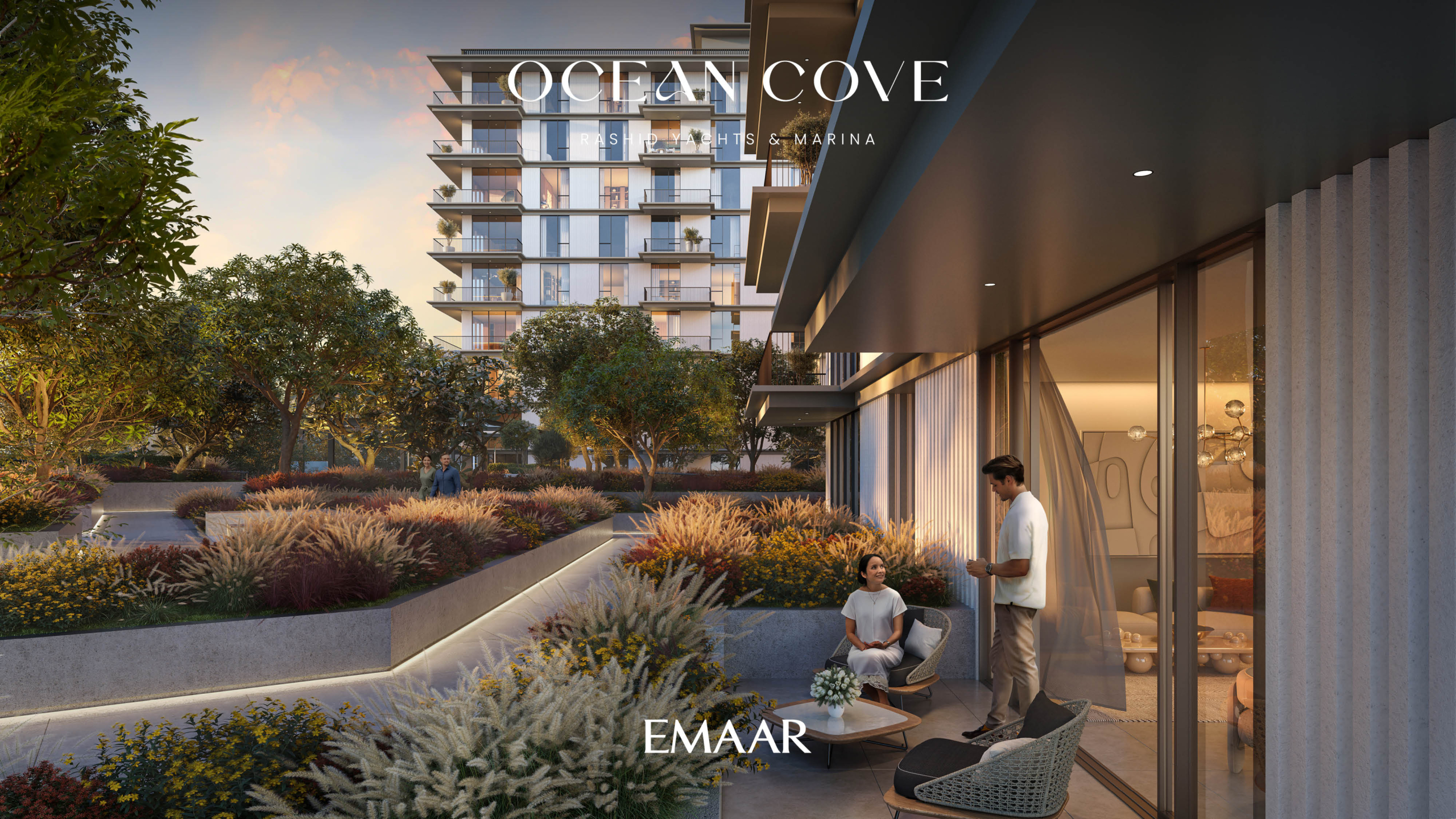 Ocean Cove luxury waterfront apartments exterior Dubai