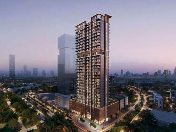 Luxor by Imtiaz Developments Jumeirah Village Circle tower exterior
