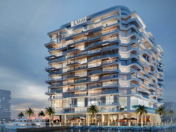 Azizi Wasel waterfront building with sea view – Dubai Islands apartments