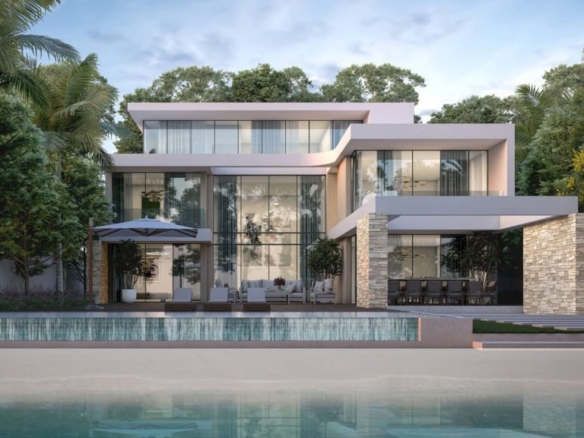 Coral Beach Villas beachfront luxury 5‑bedroom villas on Siniya Island UAE