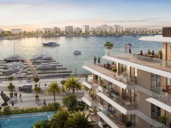 Ocean Views apartments exterior at Rashid Yachts & Marina Dubai — waterfront living