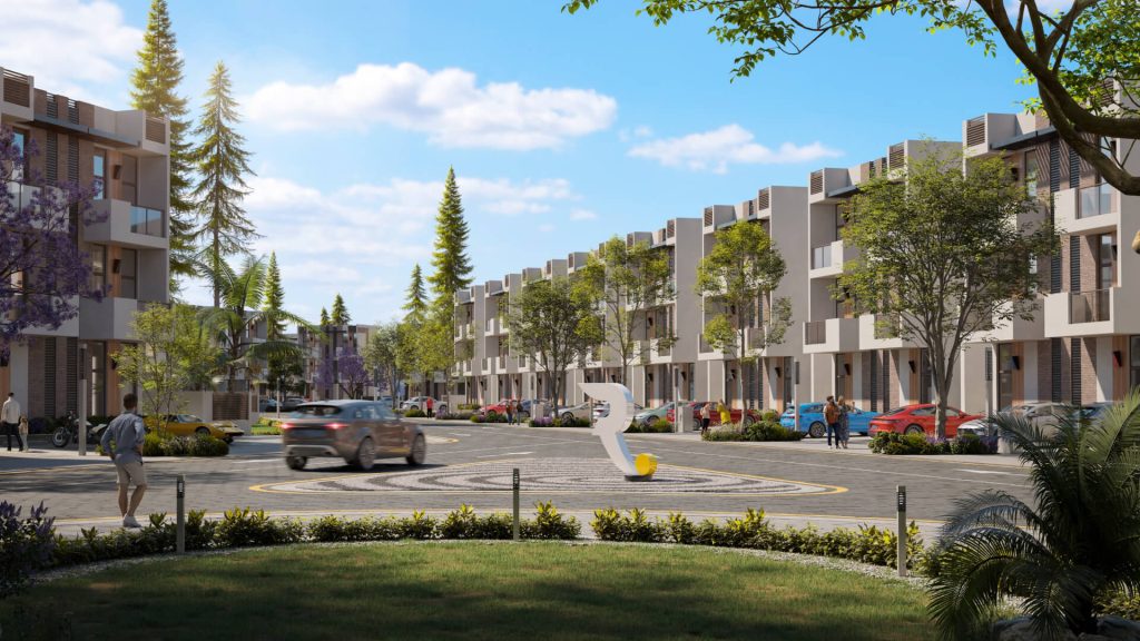 Spacious 5 BHK apartment living room at Reportage Hills Dubai