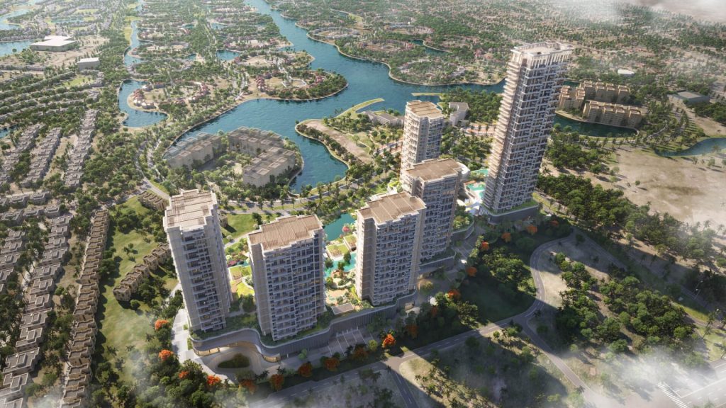 Serenia District West Residence luxury apartments with waterfront view in Jumeirah Islands, Dubai