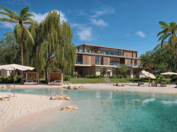 The Acres Estates luxurious villas Dubailand skyline and lagoon view