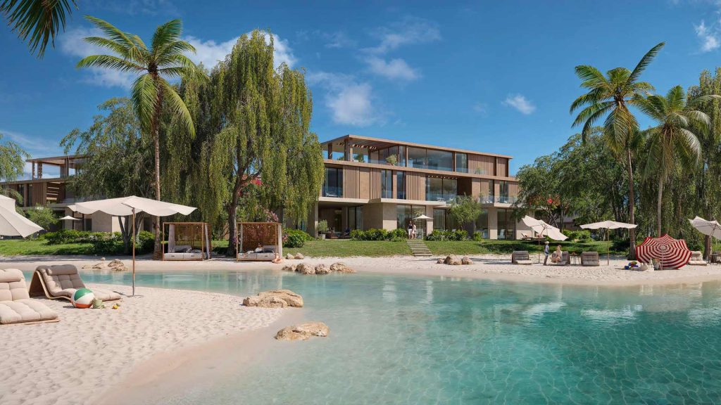 The Acres Estates luxurious villas Dubailand skyline and lagoon view