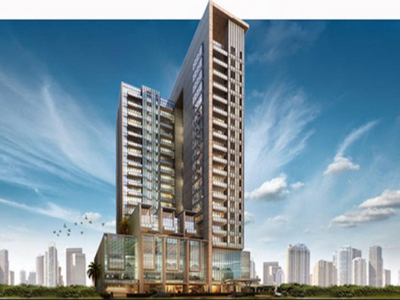 Burj Pacific Business Bay Dubai residential tower exterior